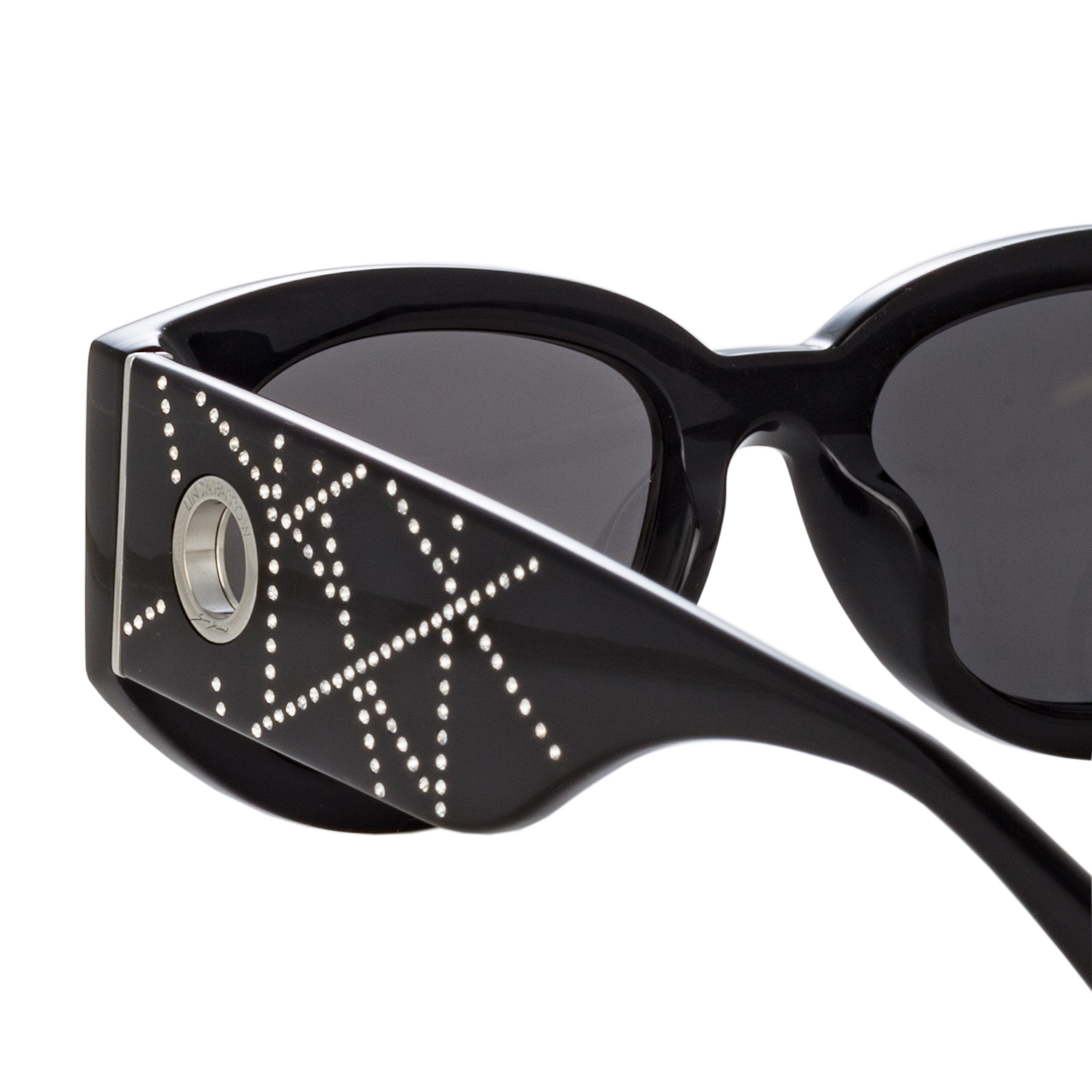 Color_LFL1059C13SUN - Debbie D-Frame Sunglasses in Black and Crystals