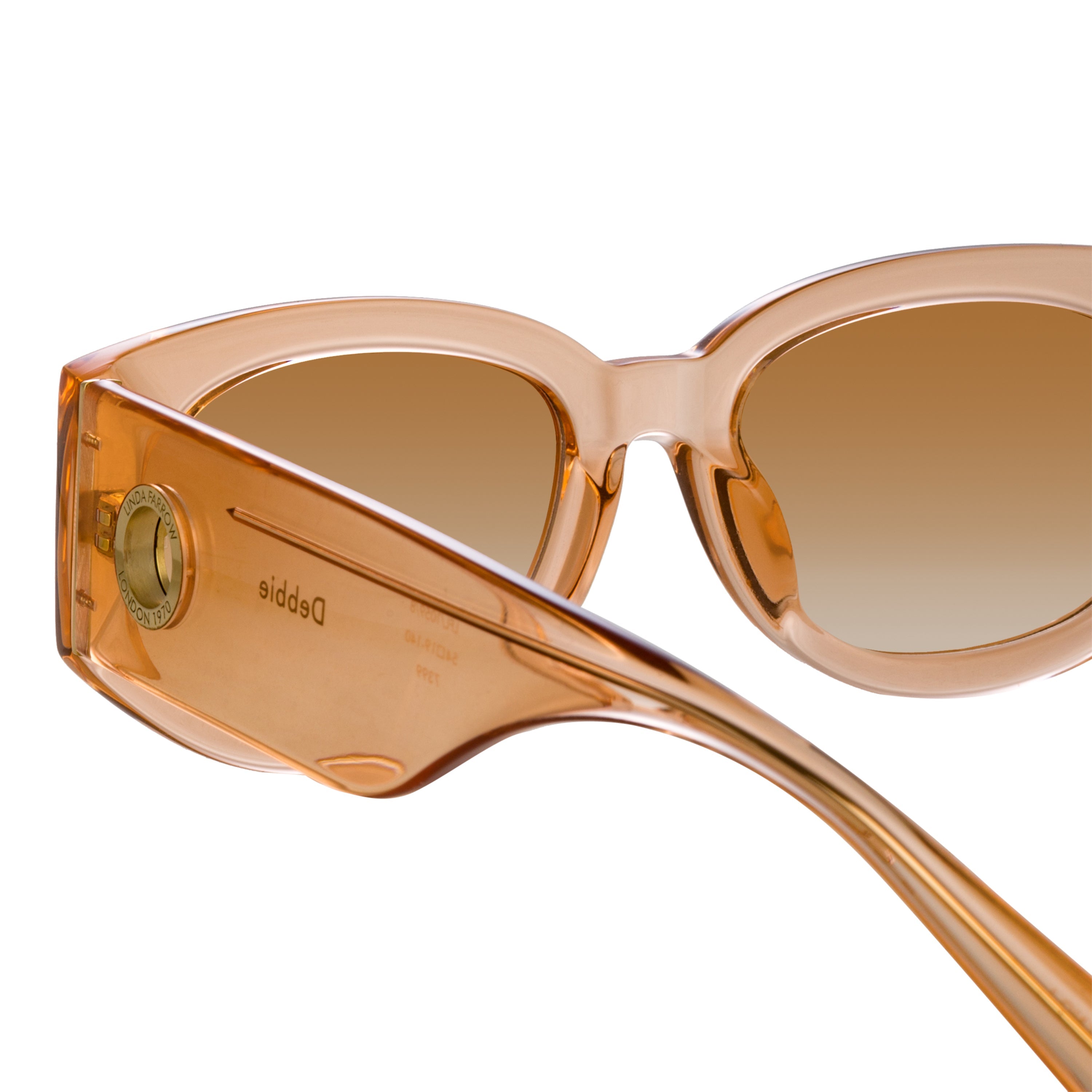 Color_LFL1059C8SUN - Debbie D-Frame Sunglasses in Peach