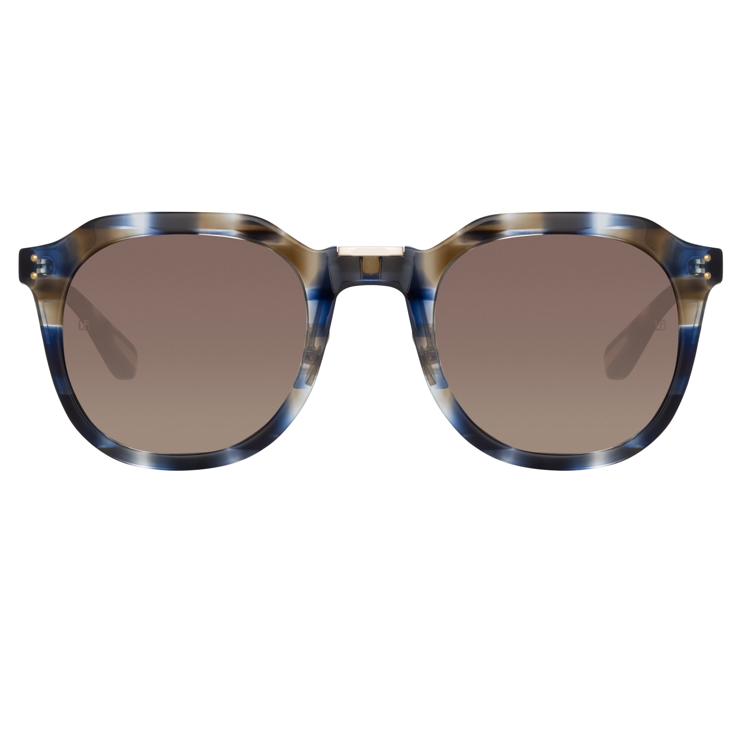 Color_LFL1103C8SUN - Fletcher Angular Sunglasses in Blue Tortoiseshell