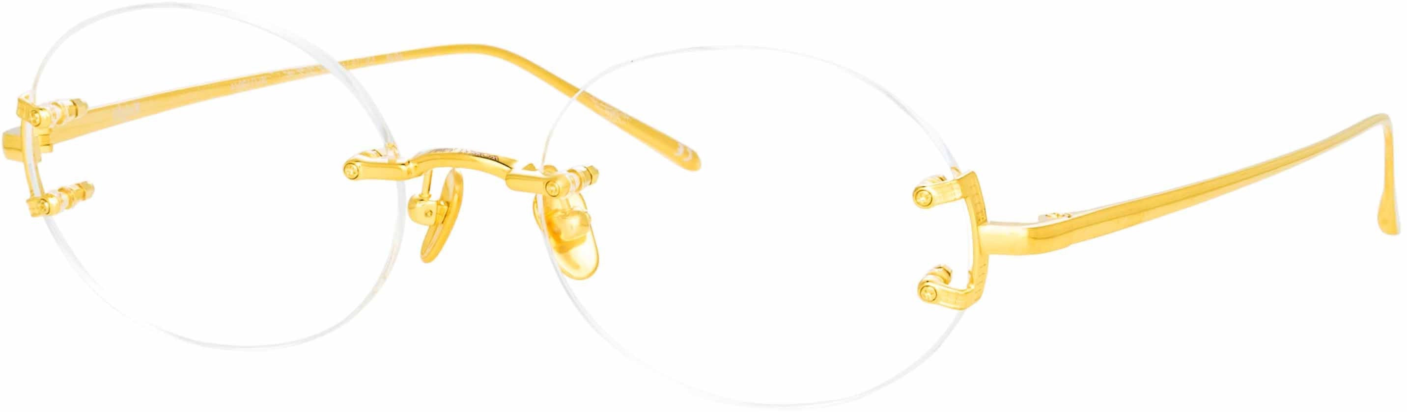 Color_LFL1130C4OPT - Knight Oval Optical Frame in Yellow Gold