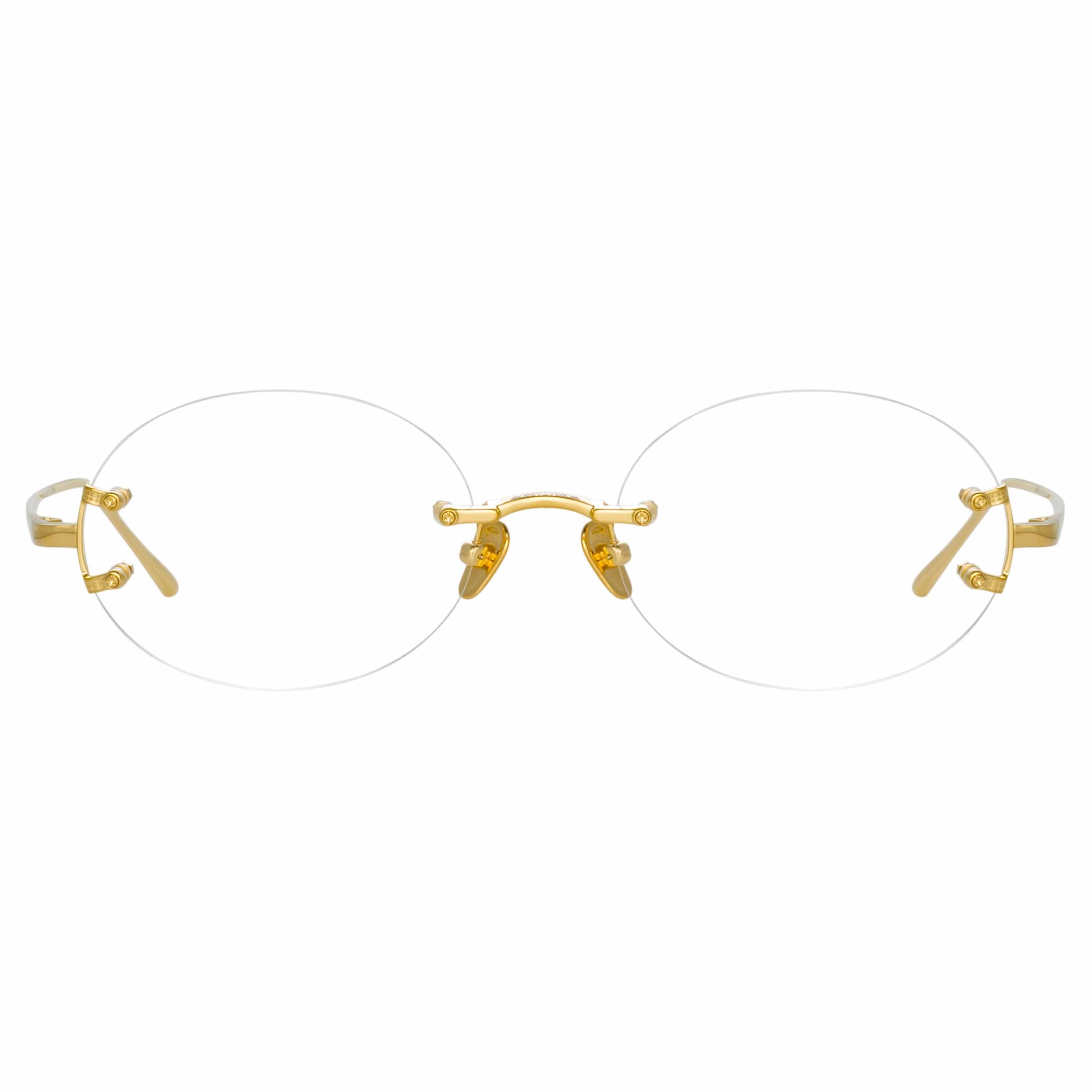 Color_LFL1130C4OPT - Knight Oval Optical Frame in Yellow Gold