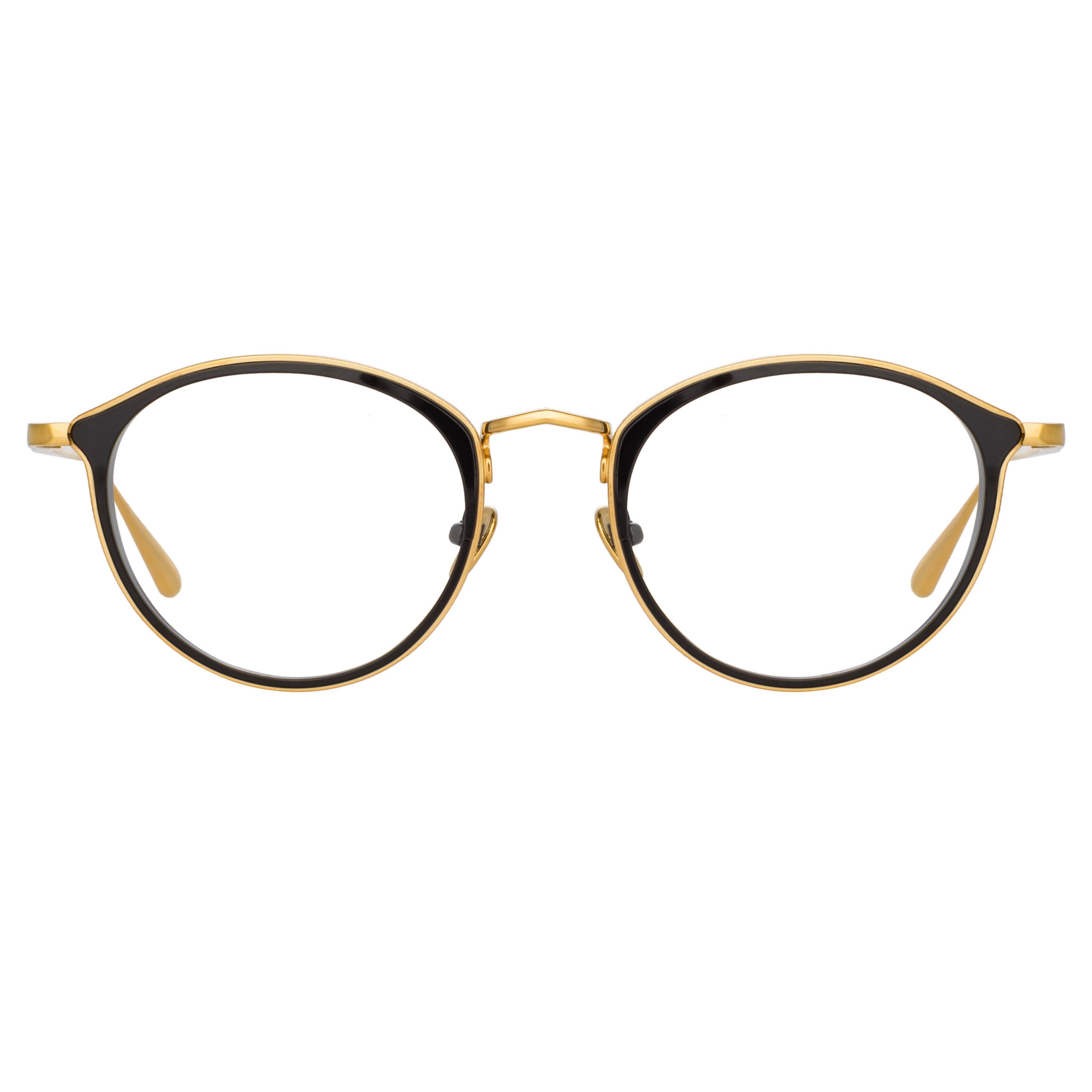 Color_LFL1224C1OPT - Luis Oval Optical Frame in Yellow Gold and Black