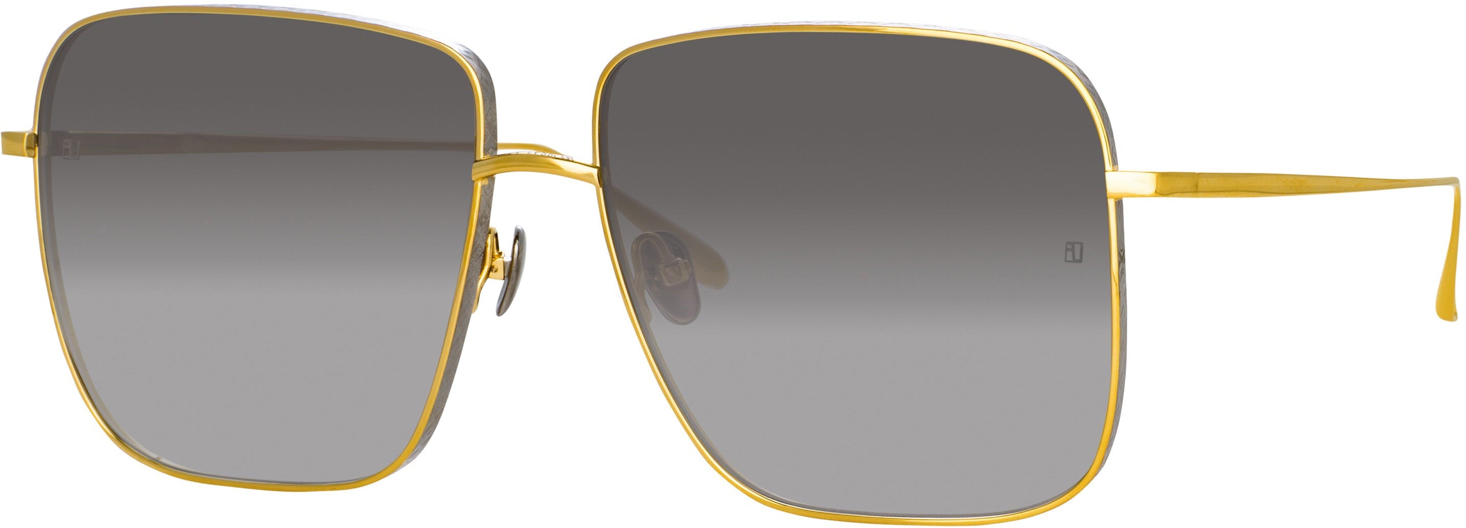 Color_LFL1254C2SUN - Andoa Squared Sunglasses in Yellow Gold