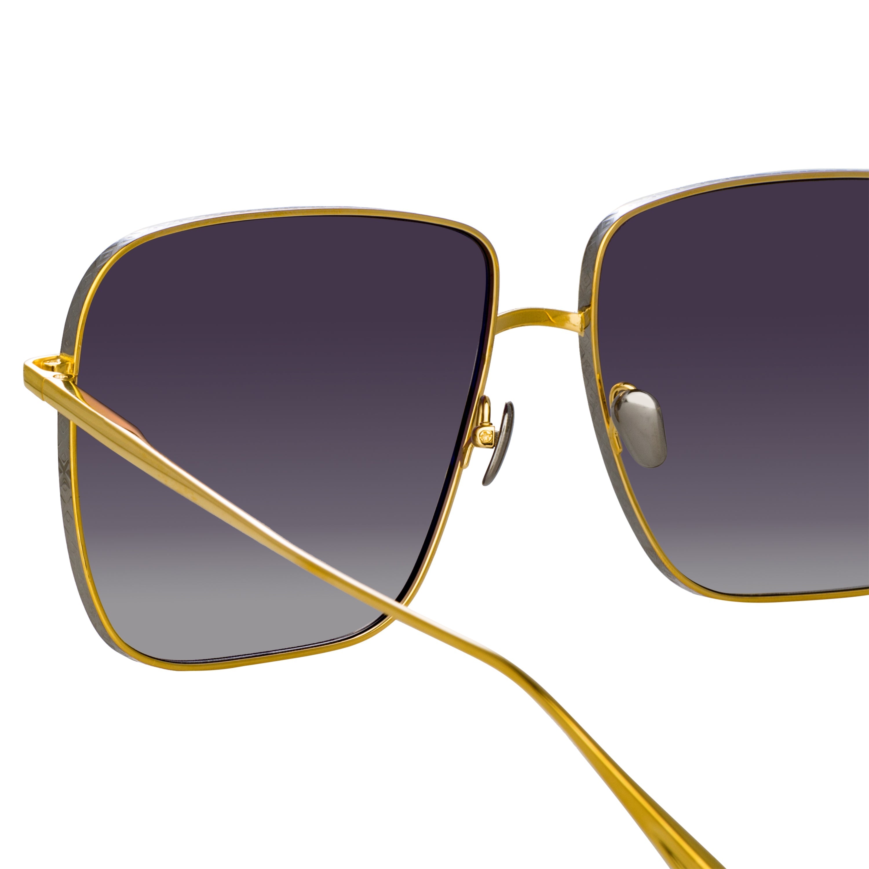 Color_LFL1254C2SUN - Andoa Squared Sunglasses in Yellow Gold