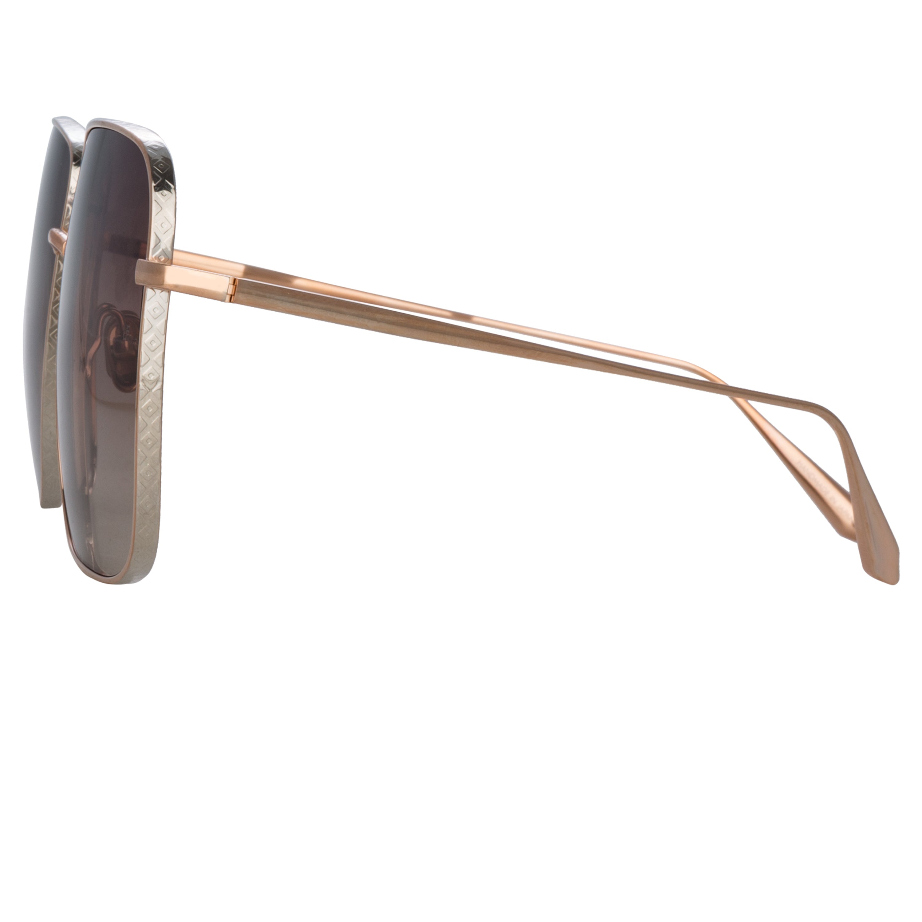 Color_LFL1254C3SUN - Andoa Squared Sunglasses in Rose Gold