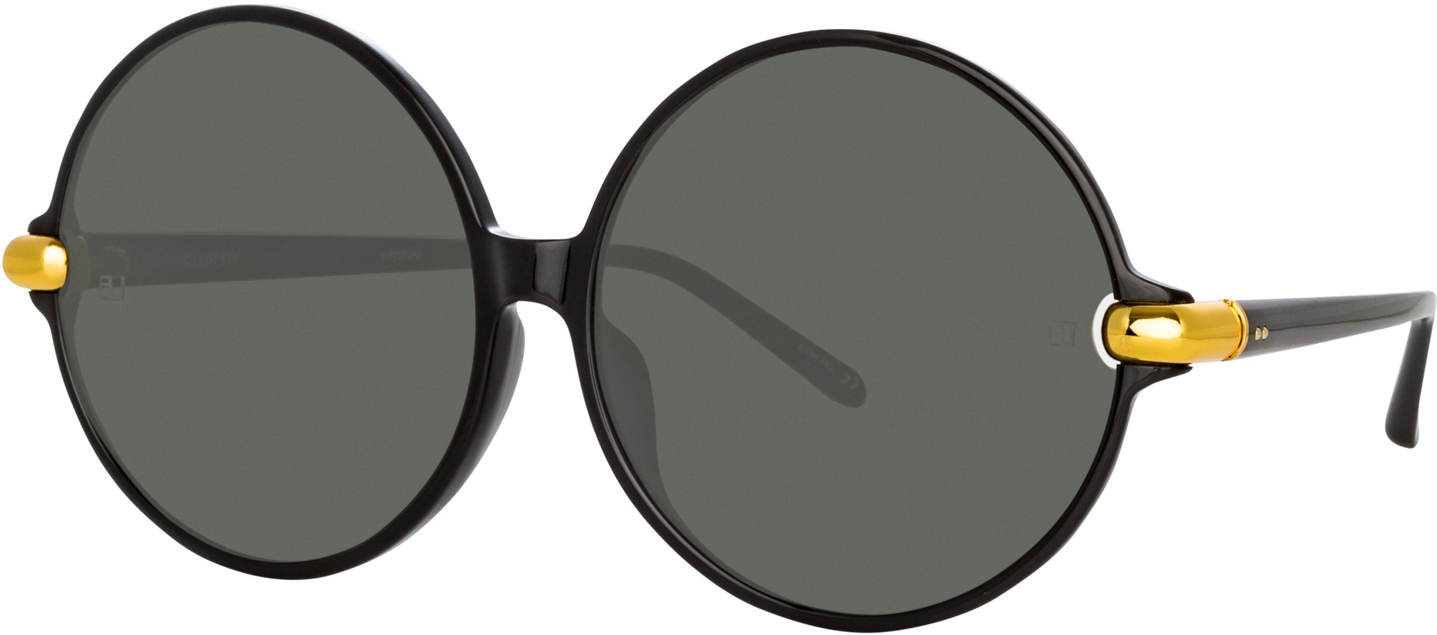 Color_LFL1259C1SUN - Victoria Round Sunglasses in Black