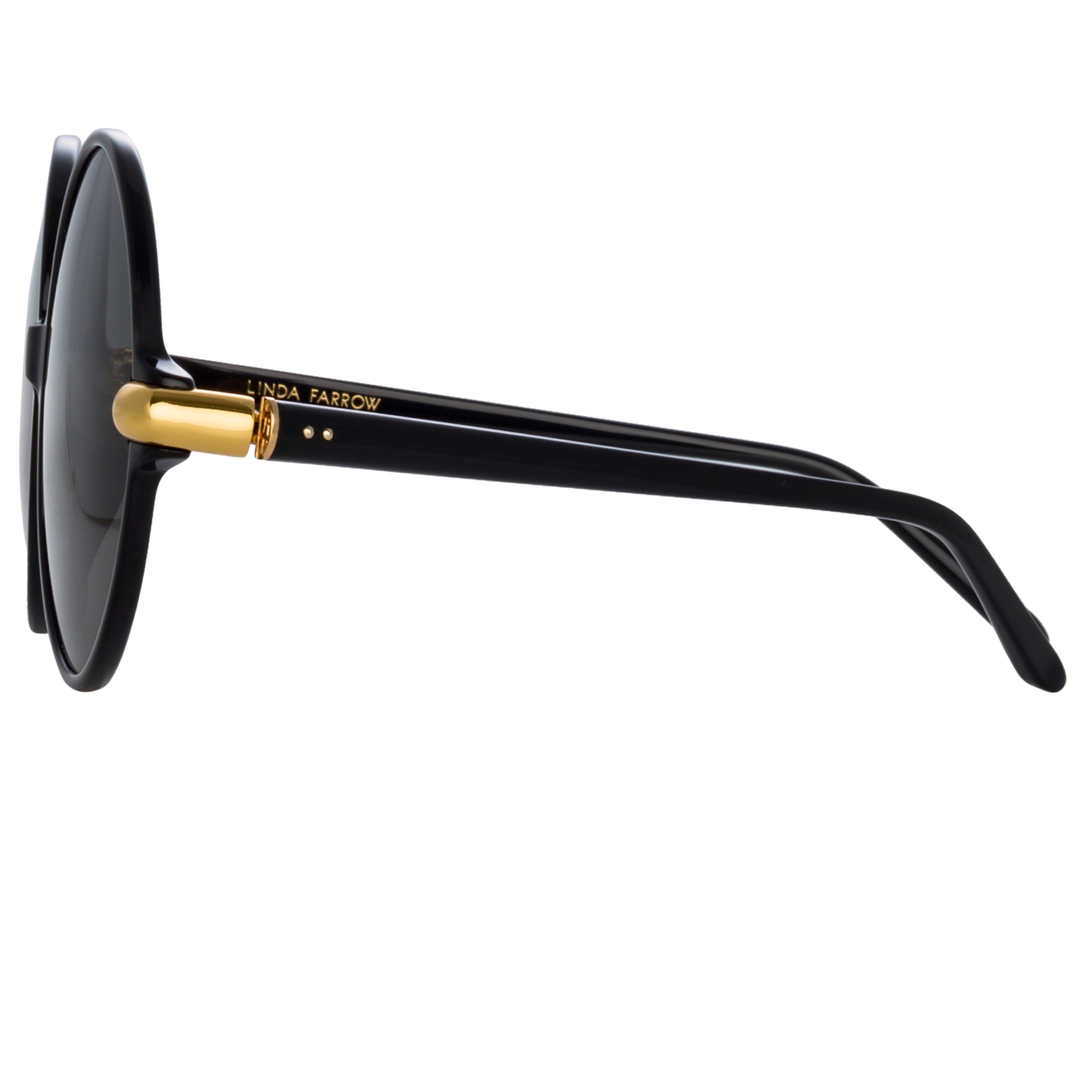 Color_LFL1259C1SUN - Victoria Round Sunglasses in Black