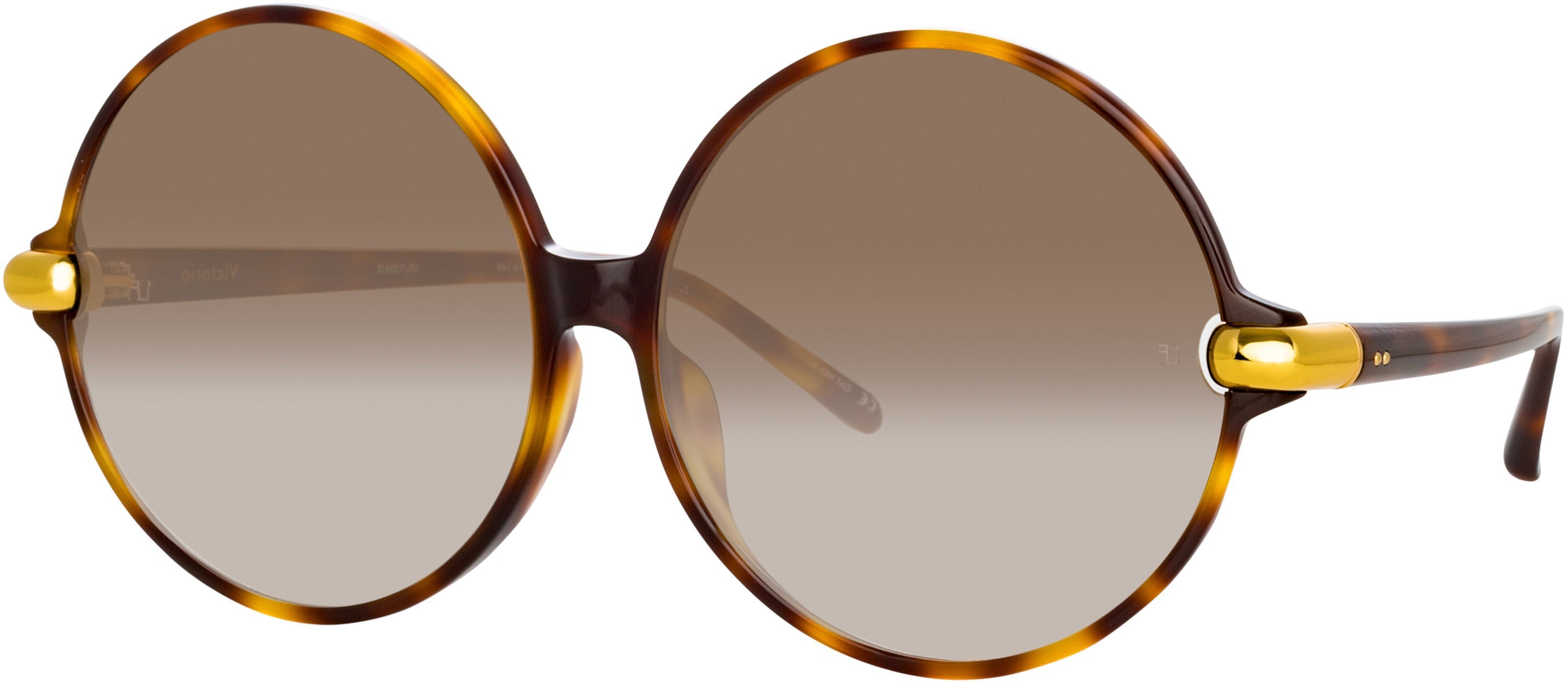 Color_LFL1259C2SUN - Victoria Round Sunglasses in Tortoiseshell
