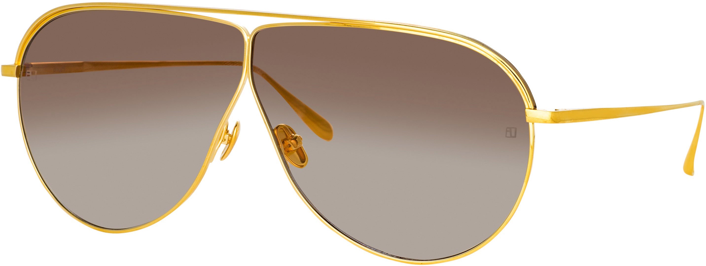 Color_LFL1263C2SUN - Hura Aviator Sunglasses in Yellow Gold