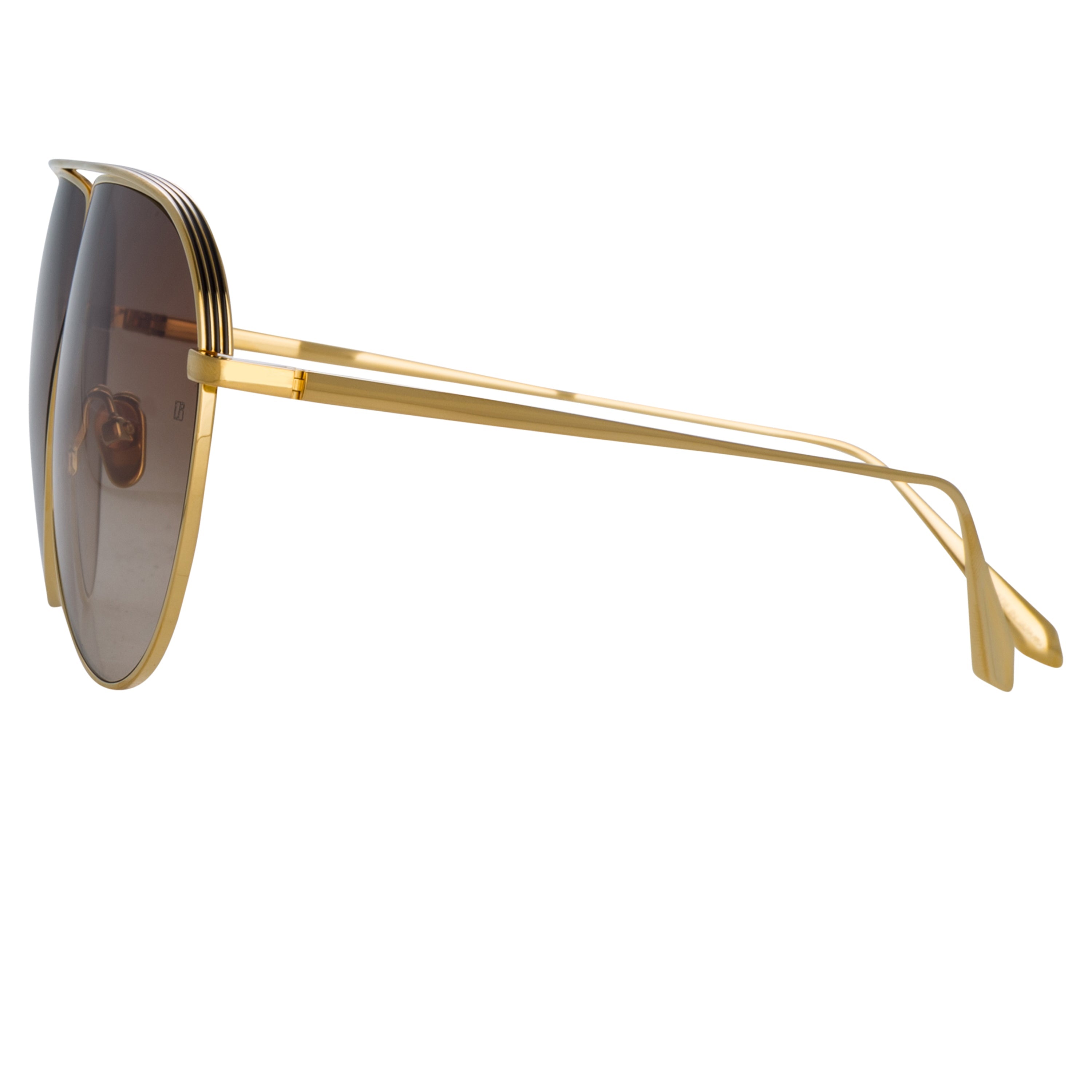 Color_LFL1263C2SUN - Hura Aviator Sunglasses in Yellow Gold