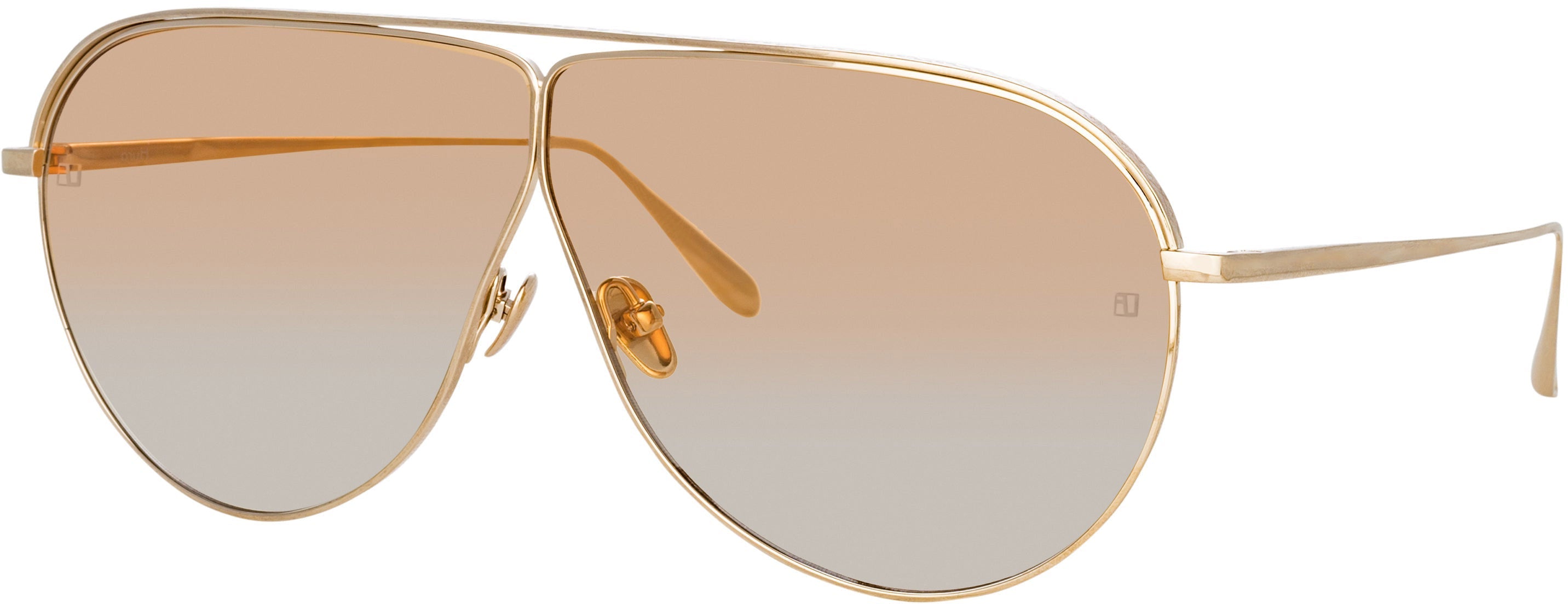 Color_LFL1263C3SUN - Hura Aviator Sunglasses in Light Gold