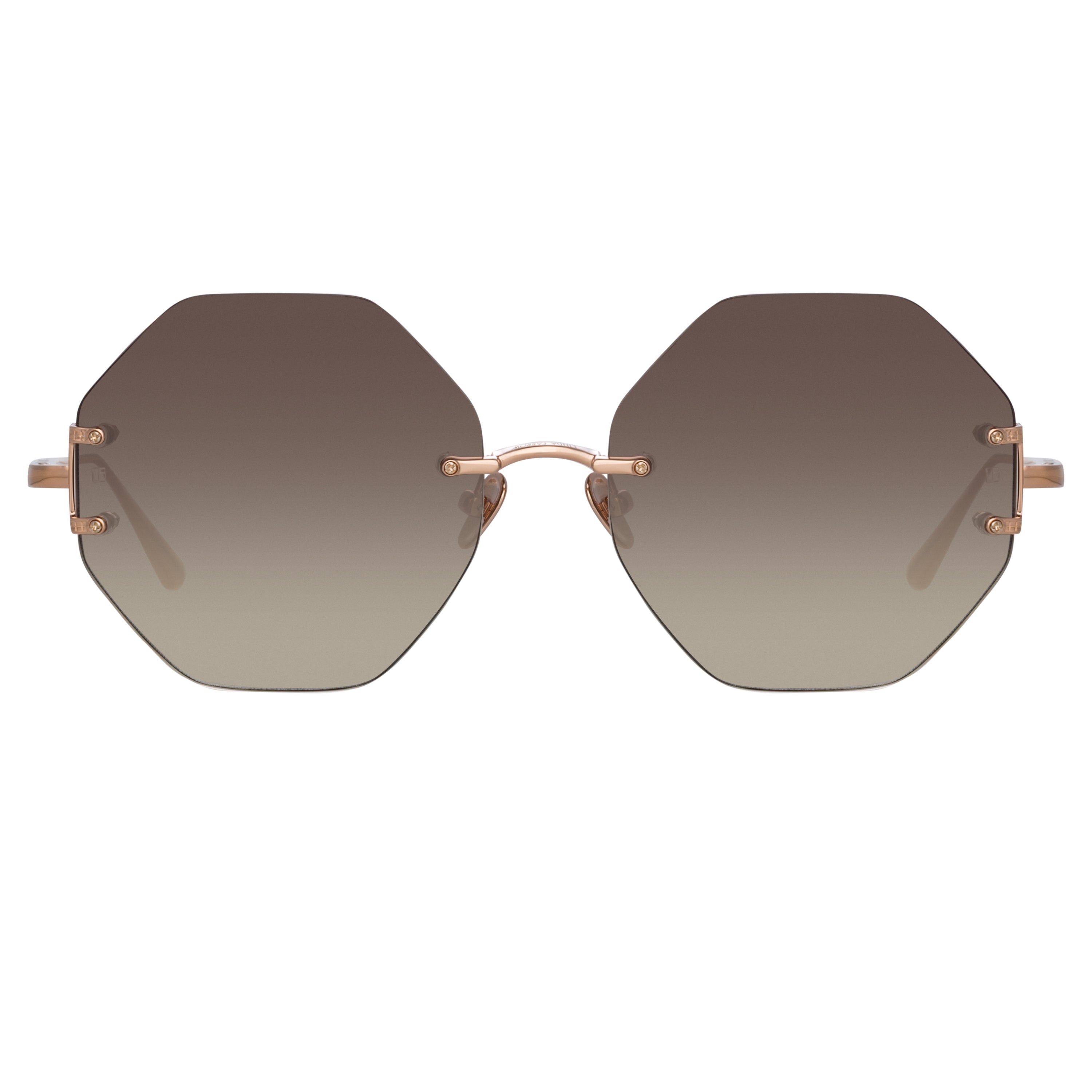 Color_LFL1267C3SUN - Arua Hexagon Sunglasses in Rose Gold