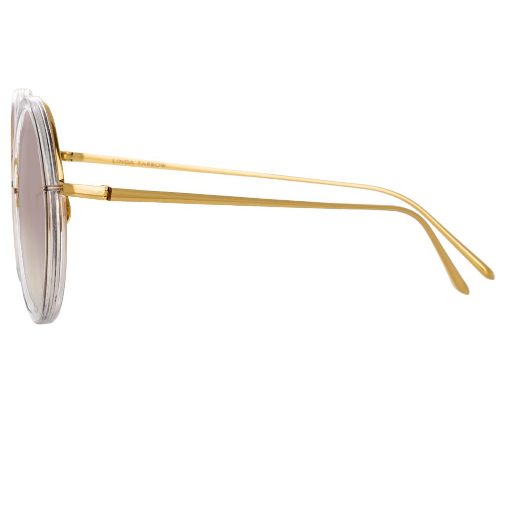 Color_LFL239C86SUN - Linda Farrow Tracy C86 Round Sunglasses