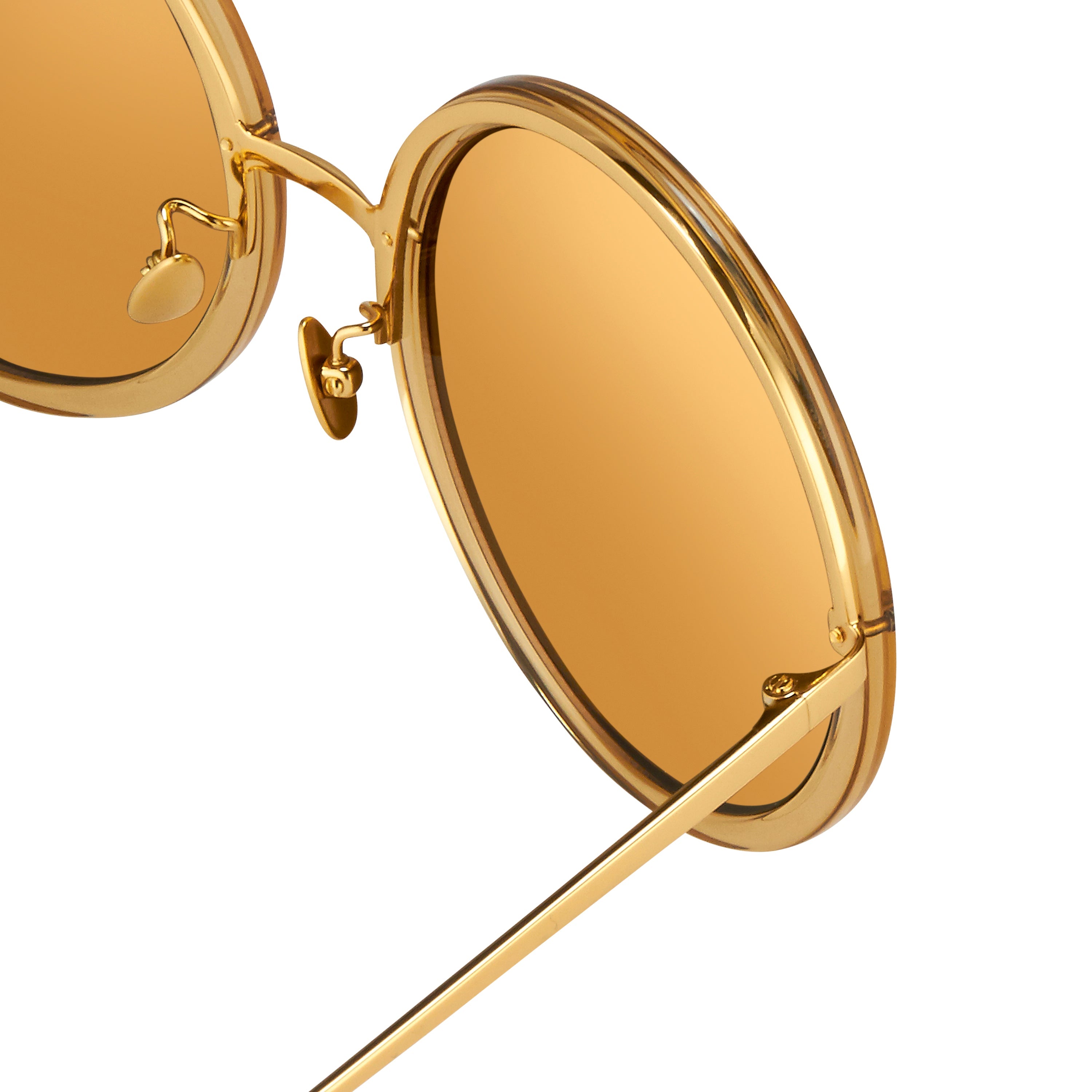 Color_LFL457C13SUN - Linda Farrow Kew C13 Round Sunglasses