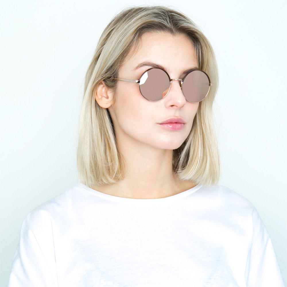 Color_LFL583C7SUN - Linda Farrow 583 C7 Round Sunglasses