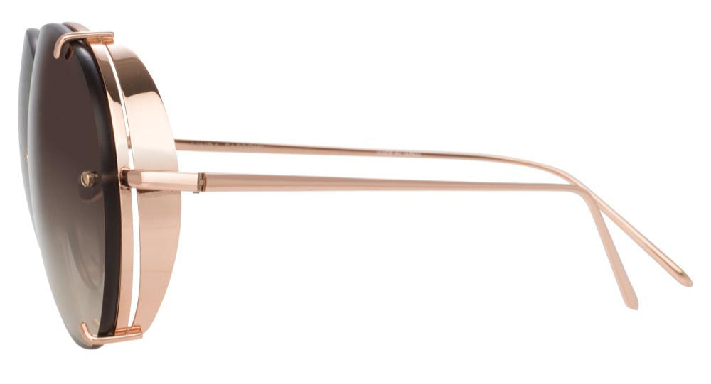 Color_LFL729C7SUN - Linda Farrow Peggy C7 Aviator Sunglasses