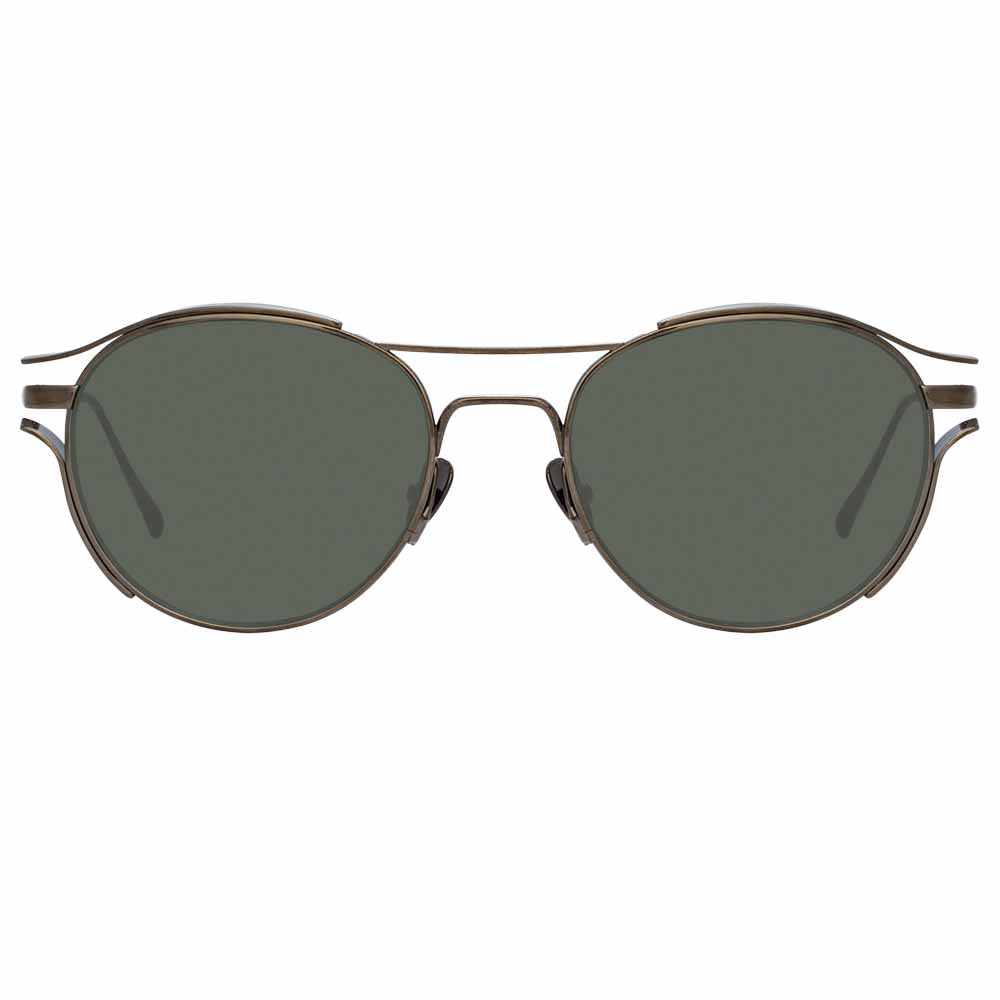 Color_LFL944C6SUN - Linda Farrow Cradle C6 DARK GREY/ DARK GREY Oval Sunglasses