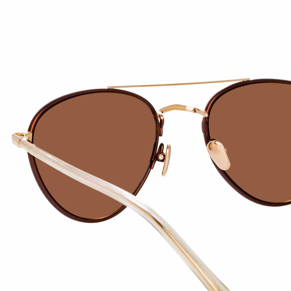 Color_LFL954C5SUN - Linda Farrow Brodie C5 Aviator Sunglasses