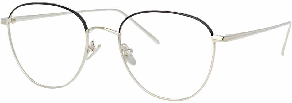 Color_LFLC819C25OPT - The Raif | Square Optical Frame in White Gold (C25)
