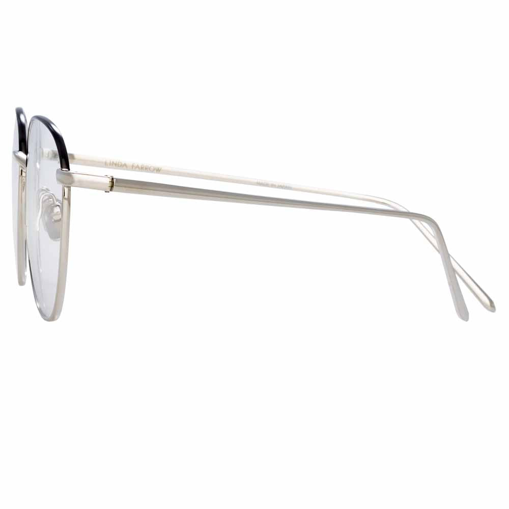 Color_LFLC819C25OPT - The Raif | Square Optical Frame in White Gold (C25)