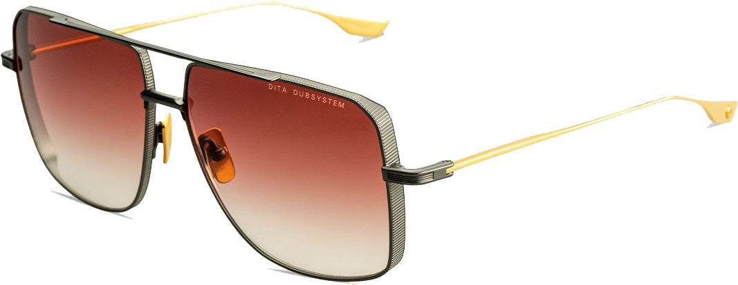 Color_DTS157-A-02 - BLACK IRON - YELLOW GOLD - DARK BURGANDY TO CLEAR GRADIENT