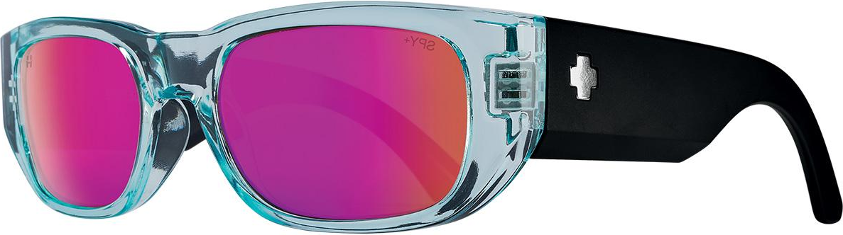 Color_6700000000136 - Translucent Aqua Matte Black - Happy Gray with Purple Spectra Mirror