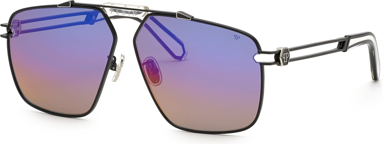 Color_0541 - SEMI MATT BLACK W/SHINY PALLADIUM PARTS / SMOKE/MIRROR RAINBOW