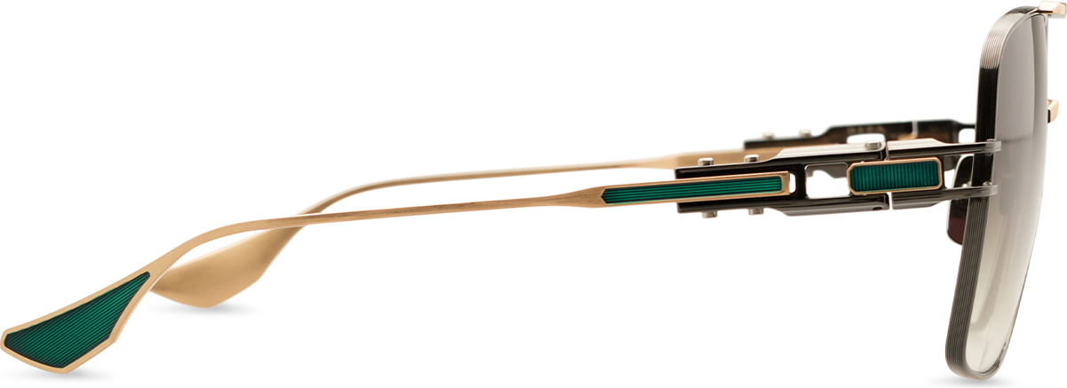 Color_DTS159-A-03 - Black Rhodium - Brushed White Gold - Dark G-15 To Clear Gradient - Gradient