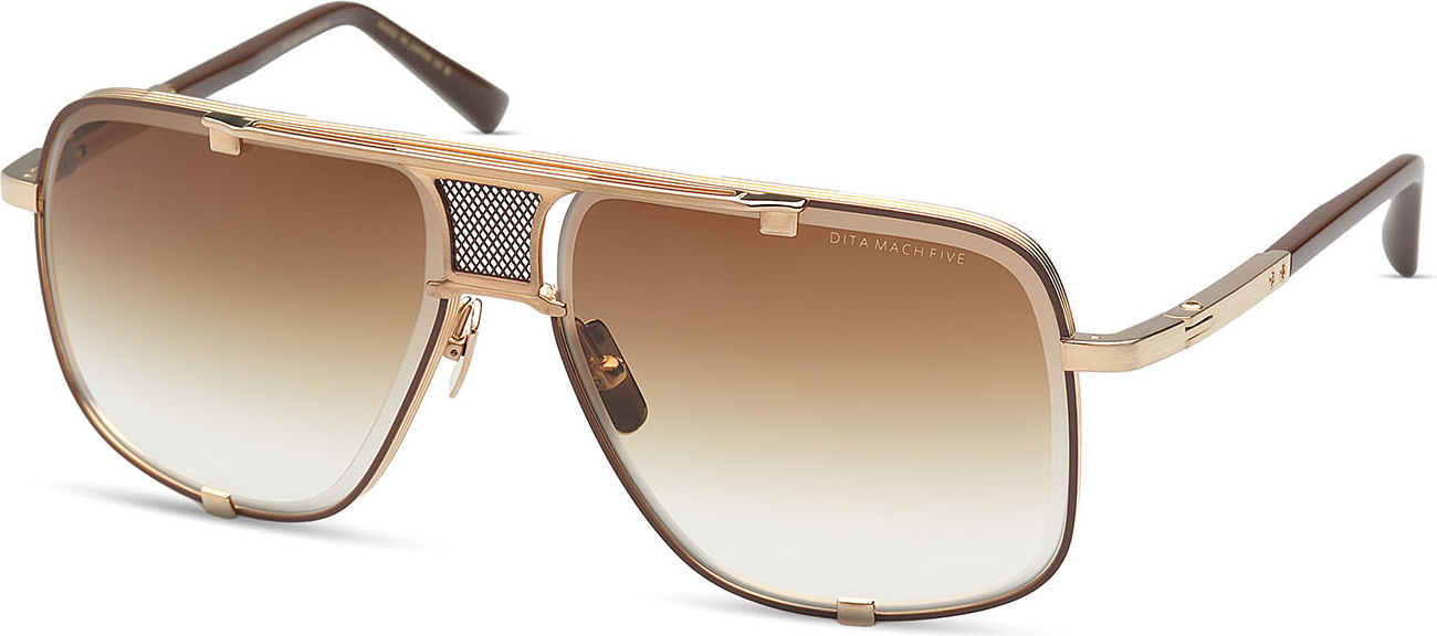 Color_DRX-2087-I-GLD-BRN-64 - Brushed Withe Gold - Brown / Brown Gradient