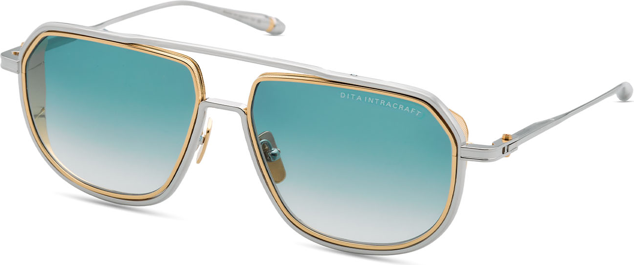 Color_DTS165-A-03 - Silver - Yellow Gold - Turquoise To Clear Gradient - Gradient
