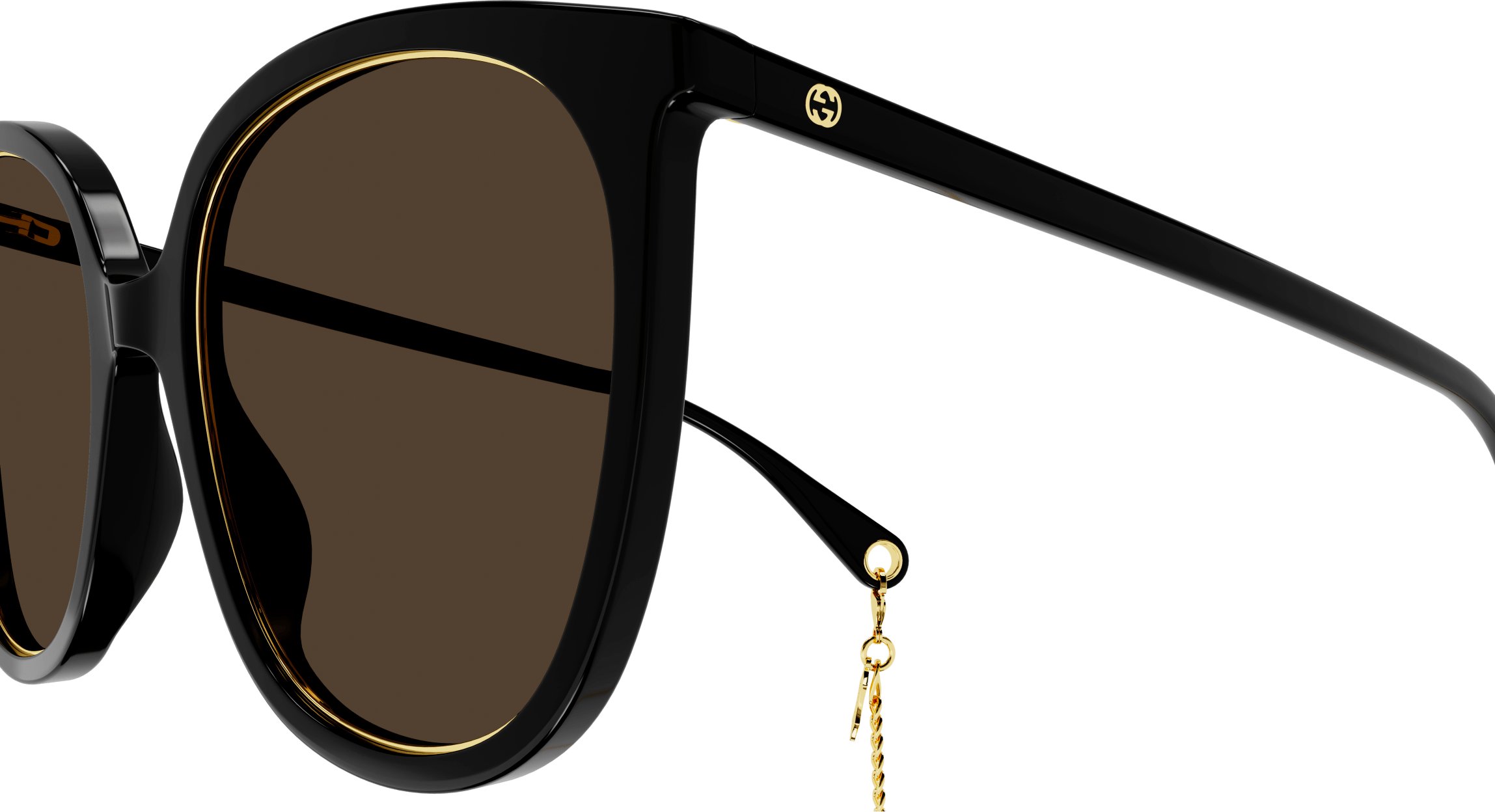Color_GG1076S-002 - BLACK - BROWN