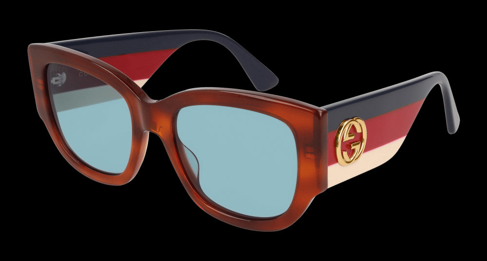 Color_GG0276S-003 - HAVANA - LIGHT BLUE