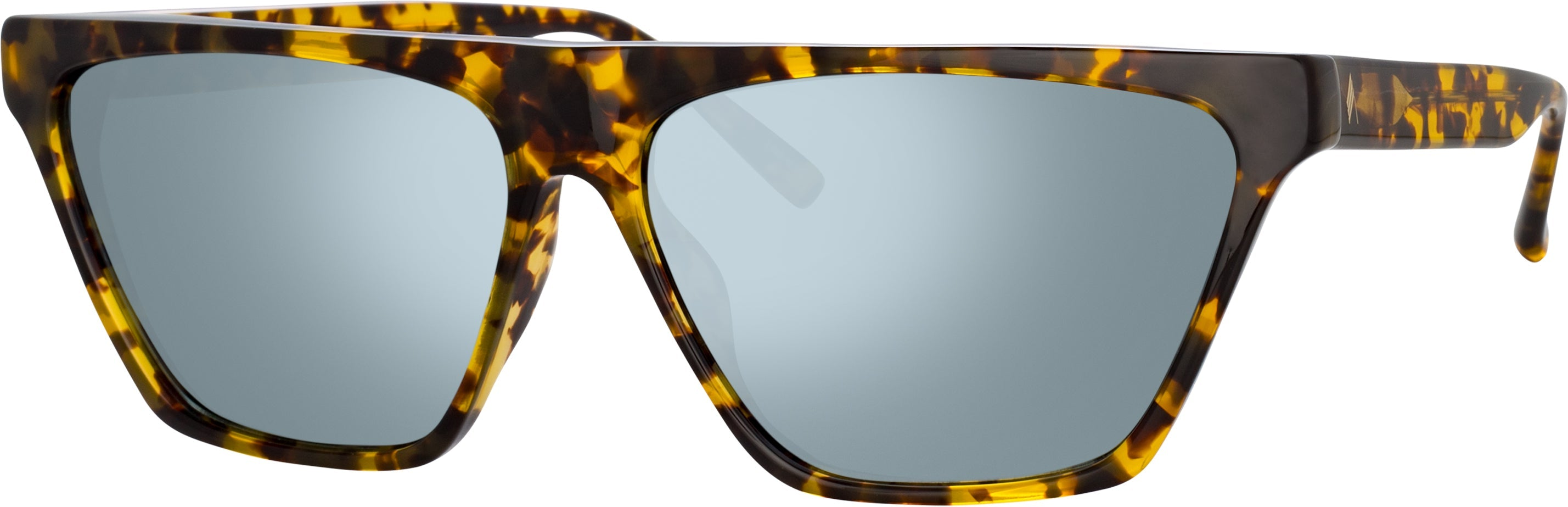 Color_ATTICO19C2SUN - The Attico Erin Flat Top Sunglasses in Tortoiseshell and Green