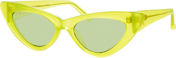Color_The Attico Dora D-Frame Sunglasses in Green