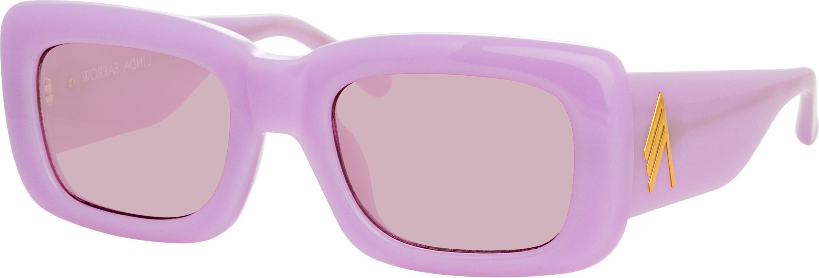 Color_ATTICO3C18SUN - The Attico Marfa Rectangular Sunglasses in Pink