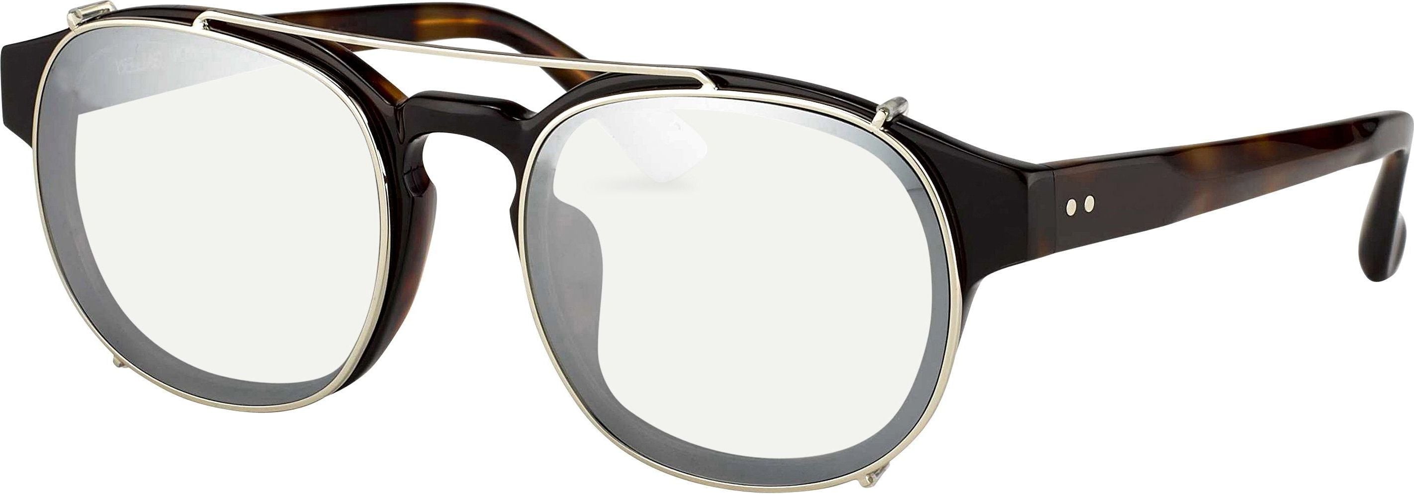 Color_DVN80C2SUN - Dries Van Noten Oval Sunglasses in Tortoiseshell