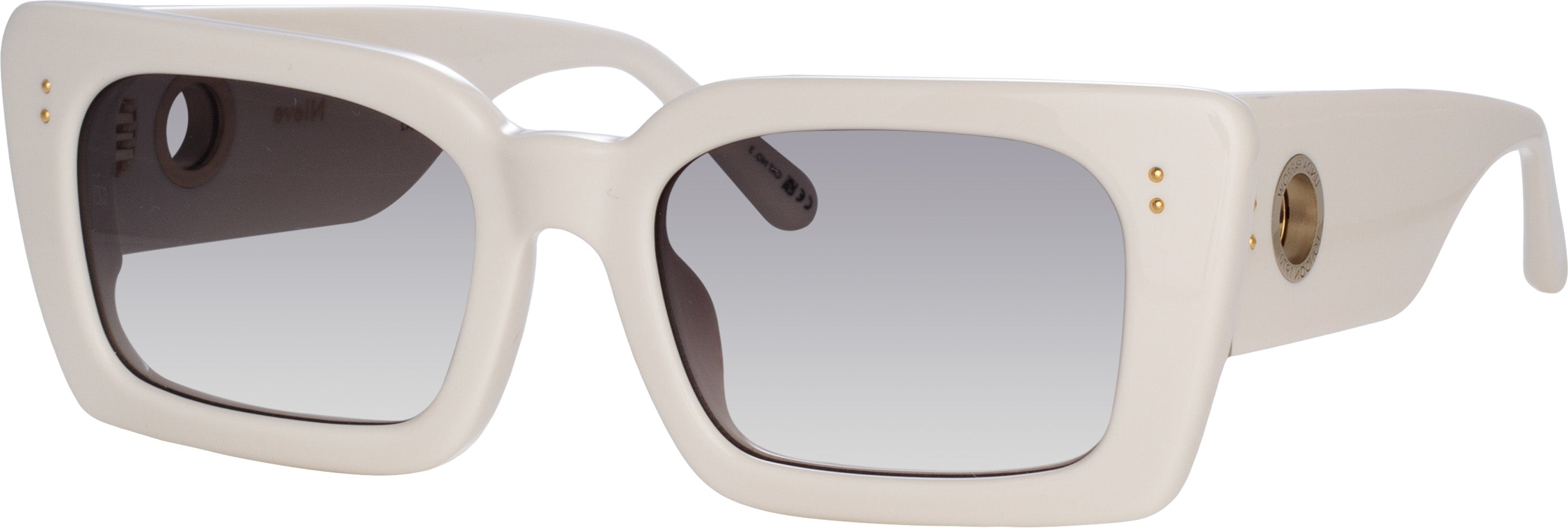 Color_LFL1297C7SUN - Nieve Rectangular Sunglasses in White