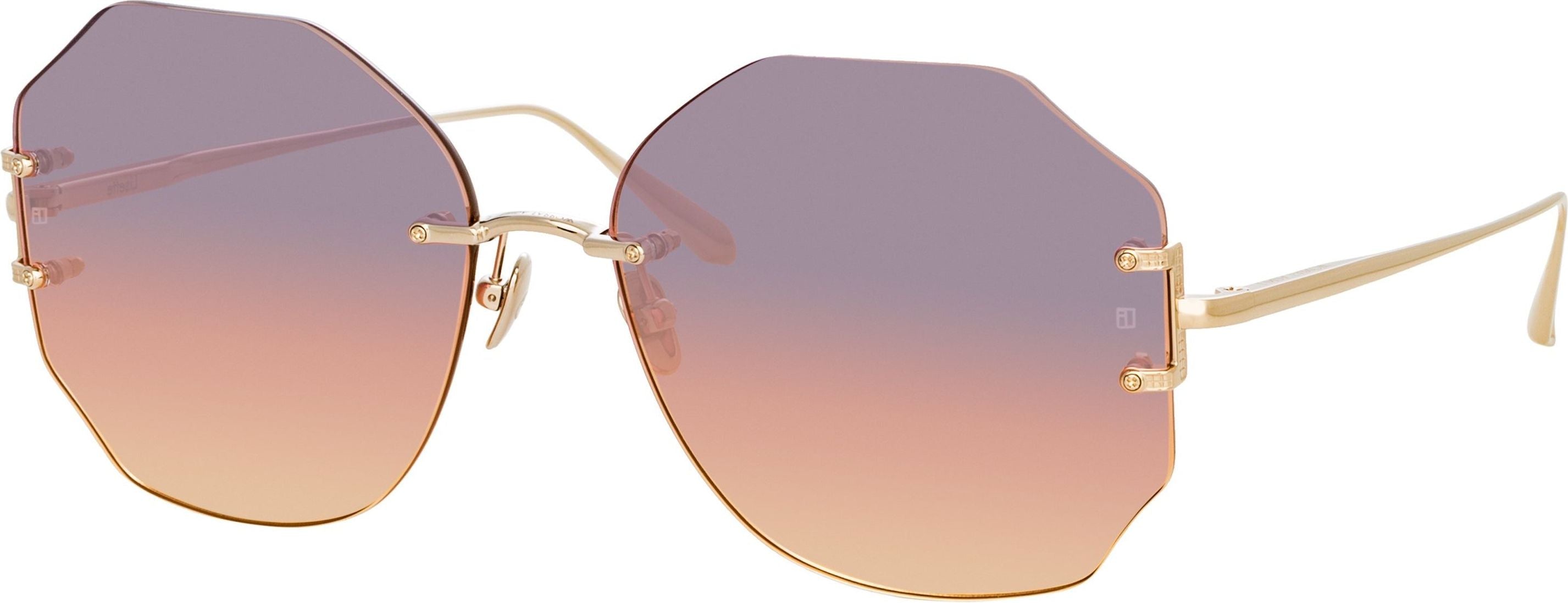 Color_LFL1314C3SUN - Lisette Oversized Sunglasses in Light Gold
