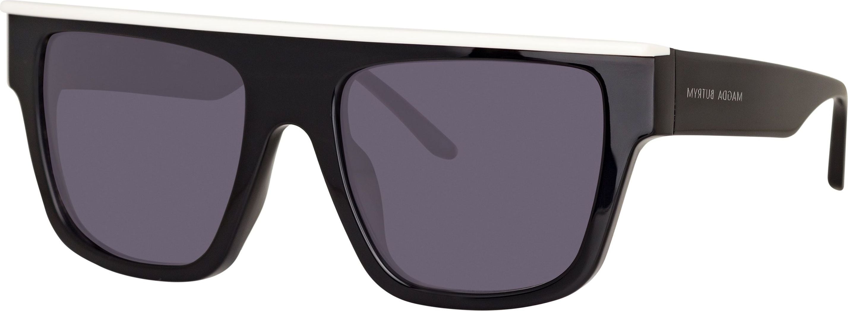 Color_MAGDA12C2SUN - Magda Butrym x LF Flat White Top Sunglasses in Black