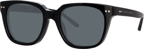 Color_MAGDA17C1SUN - Magda Butrym D-Frame Sunglasses in Black