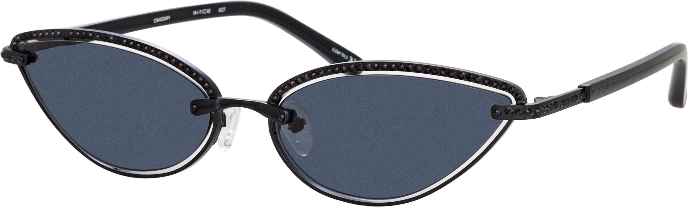 Color_MAGDA8C2SUN - Magda Butrym Cat Eye Sunglasses in Black