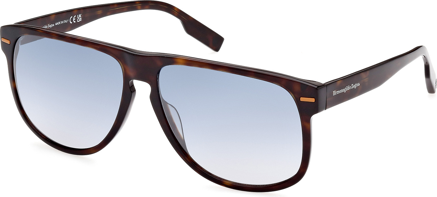 Color_52X - dark havana / blue mirror