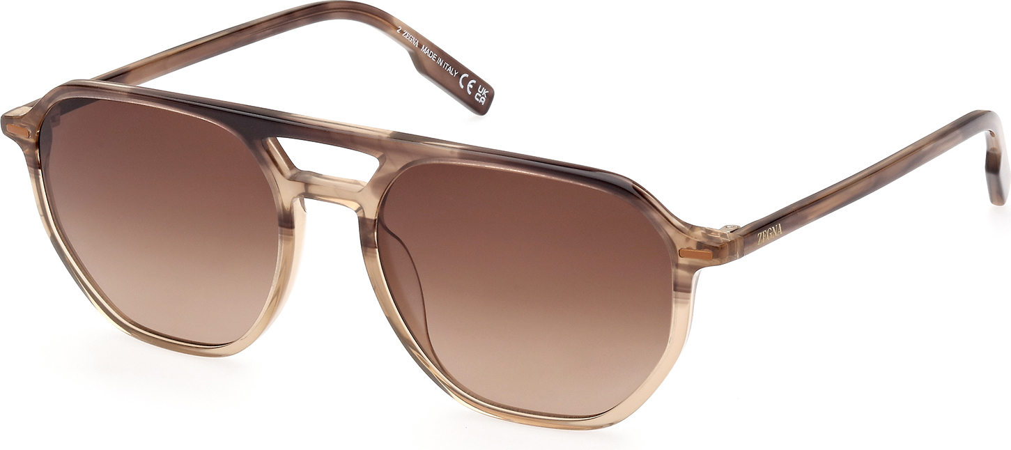 Color_48F - shiny dark brown / gradient brown