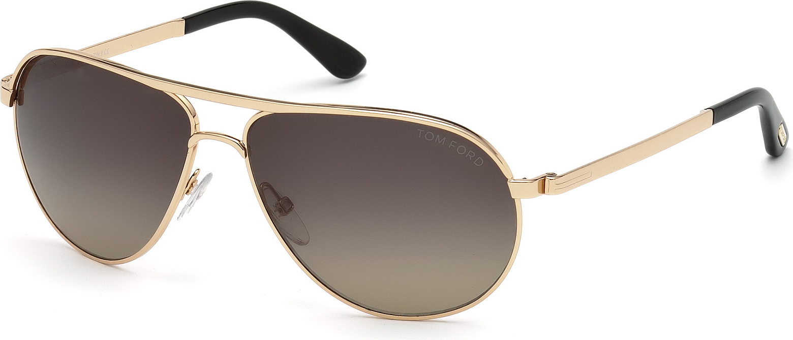 Color_28D - shiny rose gold / smoke polarized