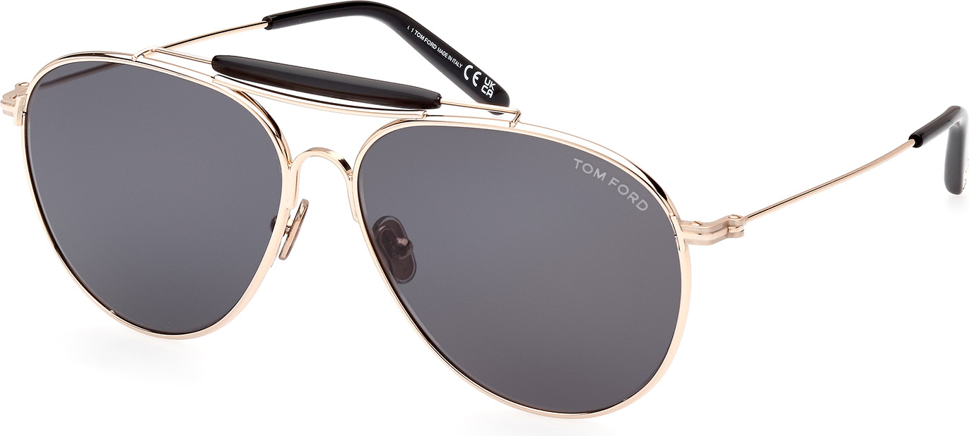 Color_28A - shiny rose gold / smoke