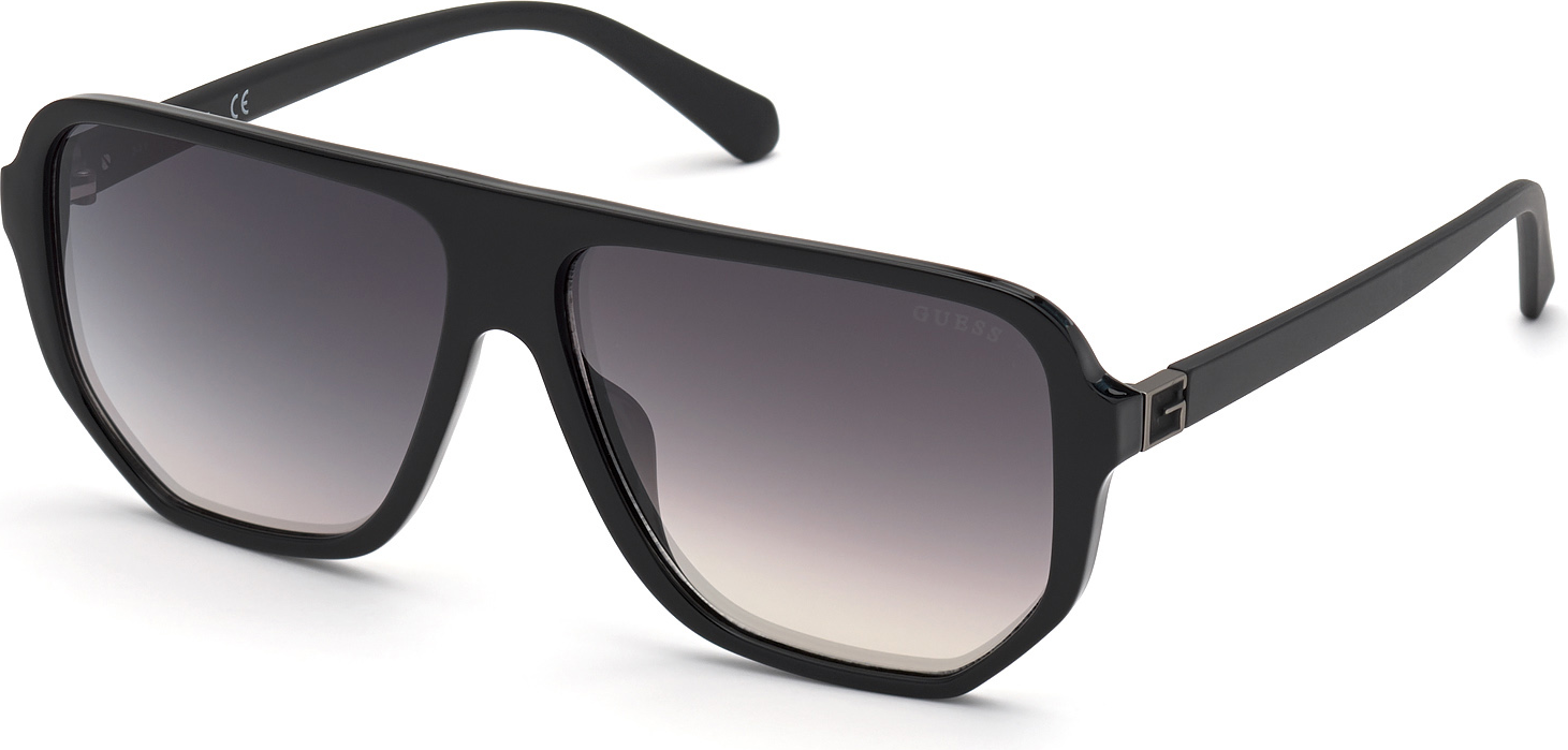 Color_01Q - shiny black / green mirror