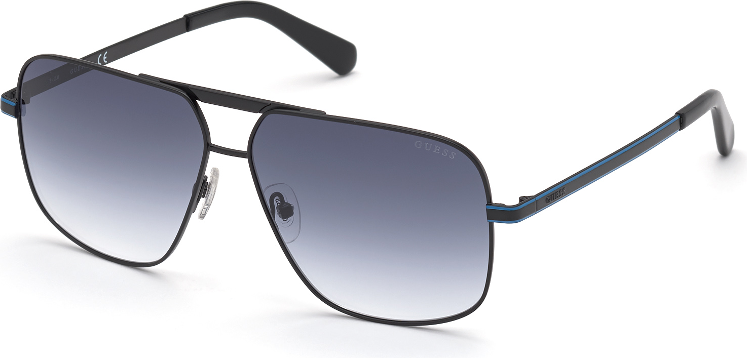 Color_02W - matte black / gradient blue