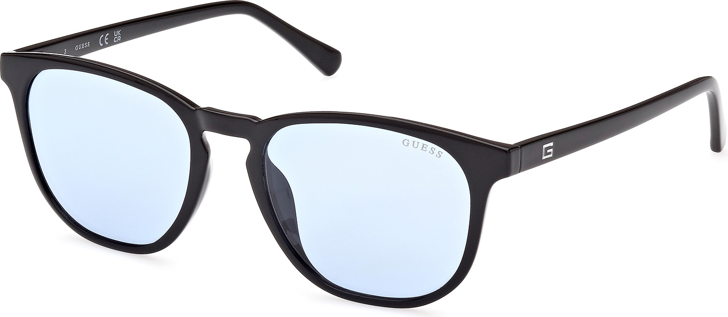 Color_01V - shiny black / blue