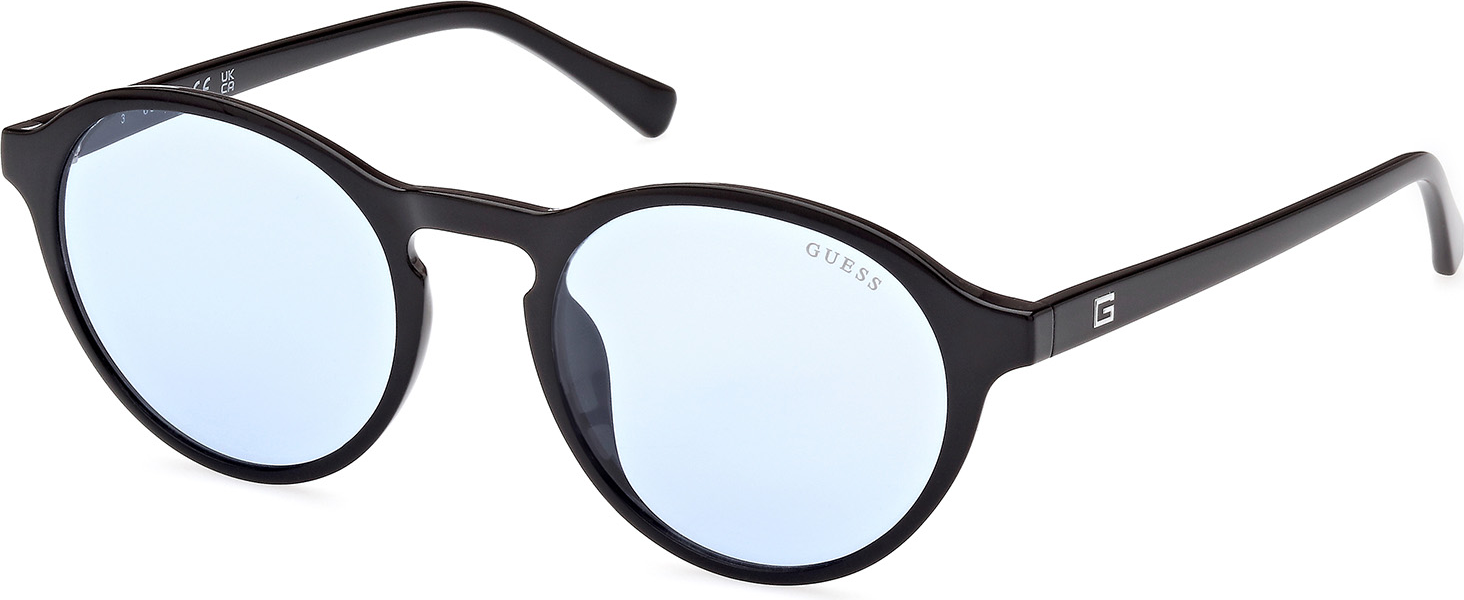 Color_01V - shiny black / blue