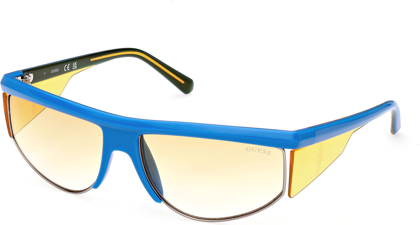 Color_90G - shiny blue / brown mirror